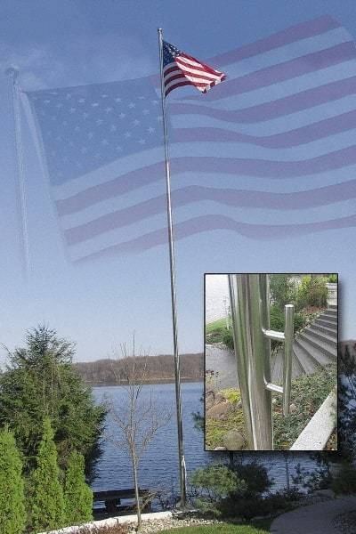 Vestil - Flag Poles & Kits Type: Flag Pole Mounting: Portable - Americas Industrial Supply
