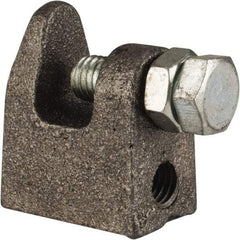 Cooper B-Line - 3/4" Max Flange Thickness, 1/2" Rod Top Beam Clamp - 700 Lb Capacity, Malleable Iron - Americas Industrial Supply