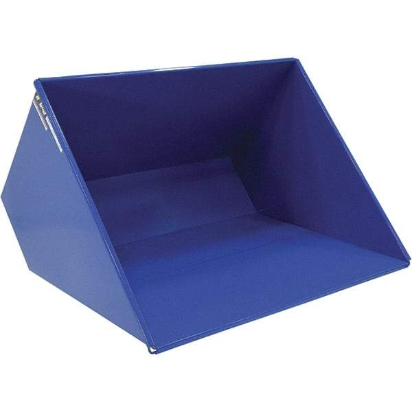 Vestil - 2,000 Lb Load Capacity, 3 Cu Yd, Steel Self-Dumping Hopper - 81-7/16" Wide x 66-13/16" Long x 50-5/8" High, Powder Coat Blue - Americas Industrial Supply