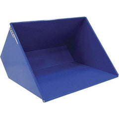 Vestil - 2,000 Lb Load Capacity, 3 Cu Yd, Steel Self-Dumping Hopper - 81-7/16" Wide x 66-13/16" Long x 50-5/8" High, Powder Coat Blue - Americas Industrial Supply