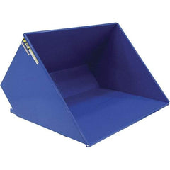 Vestil - 4,000 Lb Load Capacity, 3 Cu Yd, Steel Self-Dumping Hopper - 81-7/16" Wide x 66-13/16" Long x 50-5/8" High, Powder Coat Blue - Americas Industrial Supply