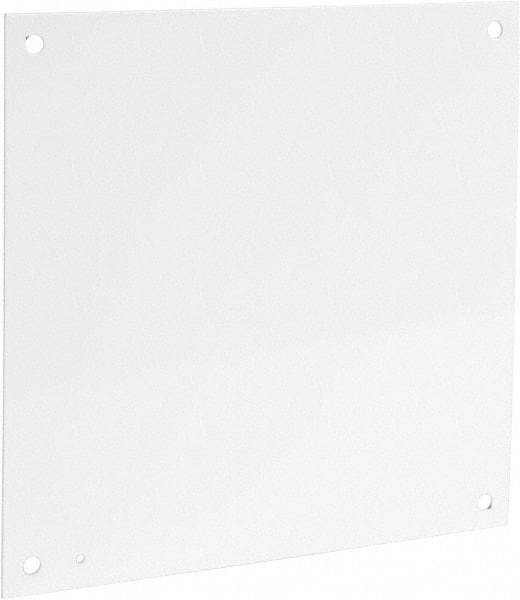 Cooper B-Line - 17" OAW x 17" OAH Powder Coat Finish Electrical Enclosure Nonperforated Panel - 20" x 20" Box, 12 Gauge Steel, Use with 20208RHC - Americas Industrial Supply