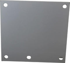 Cooper B-Line - 4-1/4" OAW x 4-1/4" OAH Powder Coat Finish Electrical Enclosure Nonperforated Panel - 6" x 6" Box, 14 Gauge Steel, Use with 664 RHC/664-1 - Americas Industrial Supply