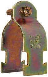 Cooper B-Line - 1" Pipe, 14 Gauge" Pipe or Conduit Clamp - Zinc Dichromate, 600 Lb Capacity, Rigid & IMC Conduit - Americas Industrial Supply