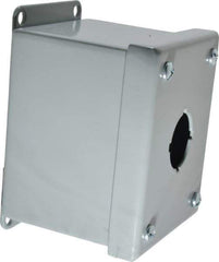 Cooper B-Line - 1 Hole, 1.203 Inch Hole Diameter, Steel Pushbutton Switch Enclosure - 4 Inch High x 3-1/4 Inch Wide x 3 Inch Deep, 12, 13 NEMA Rated - Americas Industrial Supply