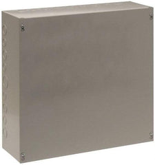 Cooper B-Line - Steel Junction Box Enclosure Screw Flat Cover - NEMA 1, 24" Wide x 24" High x 6" Deep - Americas Industrial Supply