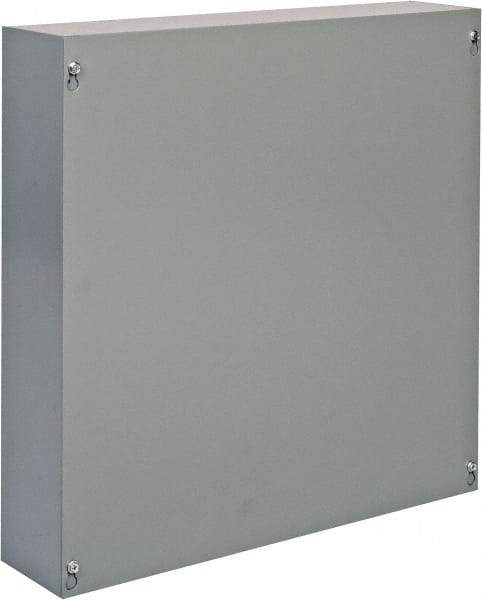 Cooper B-Line - Steel Junction Box Enclosure Screw Flat Cover - NEMA 1, 18" Wide x 18" High x 4" Deep - Americas Industrial Supply