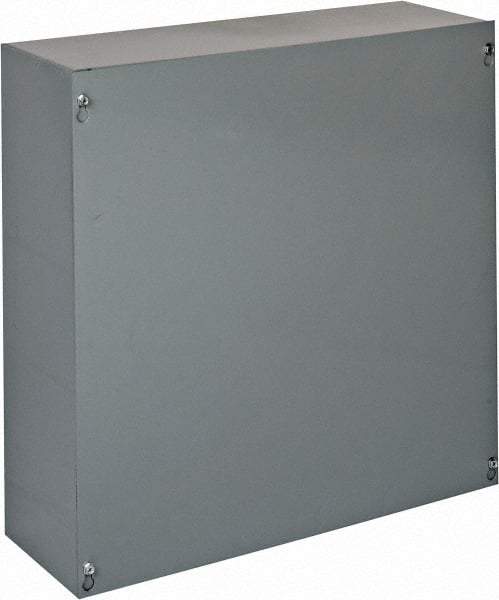 Cooper B-Line - Steel Junction Box Enclosure Screw Flat Cover - NEMA 1, 18" Wide x 18" High x 6" Deep - Americas Industrial Supply