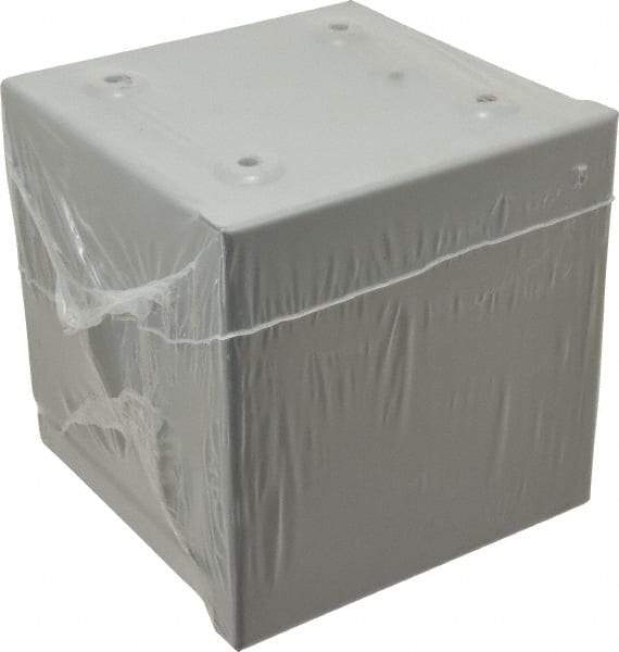 Cooper B-Line - Steel Junction Box Enclosure Screw Flat Cover - NEMA 3R, 6" Wide x 6" High x 6" Deep, Rainproof - Americas Industrial Supply