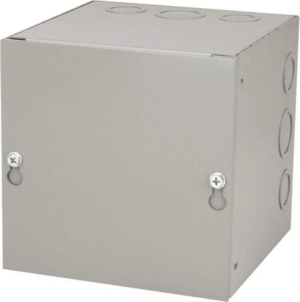 Cooper B-Line - Steel Junction Box Enclosure Screw Flat Cover - NEMA 1, 6" Wide x 6" High x 6" Deep - Americas Industrial Supply