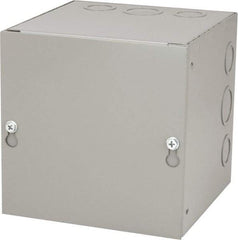 Cooper B-Line - Steel Junction Box Enclosure Screw Flat Cover - NEMA 1, 6" Wide x 6" High x 6" Deep - Americas Industrial Supply