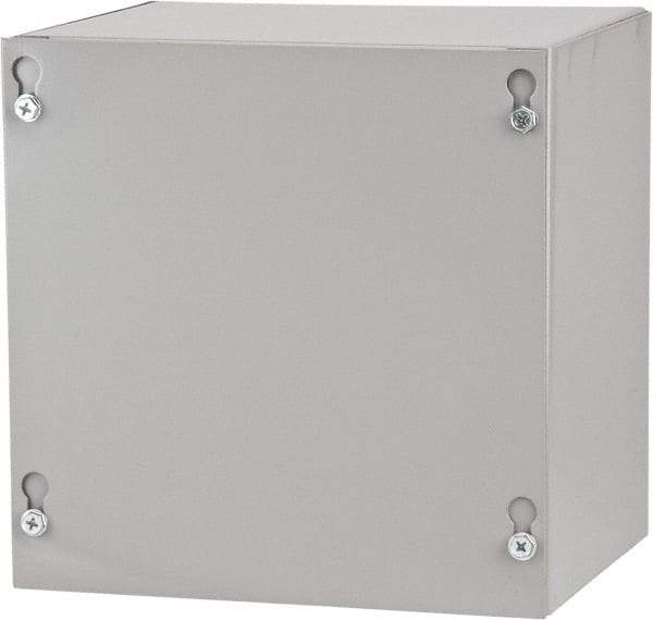 Cooper B-Line - Steel Junction Box Enclosure Screw Flat Cover - NEMA 1, 8" Wide x 8" High x 6" Deep - Americas Industrial Supply