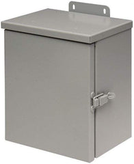 Cooper B-Line - Steel Junction Box Enclosure Hinge Flat Cover - NEMA 3R, 12" Wide x 16" High x 6" Deep, Rainproof - Americas Industrial Supply