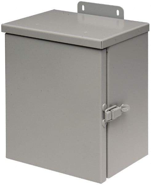 Cooper B-Line - Steel Junction Box Enclosure Hinge Flat Cover - NEMA 3R, 24" Wide x 36" High x 12" Deep, Rainproof - Americas Industrial Supply