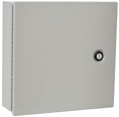 Cooper B-Line - Steel Standard Enclosure Hinge Flat Cover - NEMA 1, 12" Wide x 12" High x 4" Deep - Americas Industrial Supply