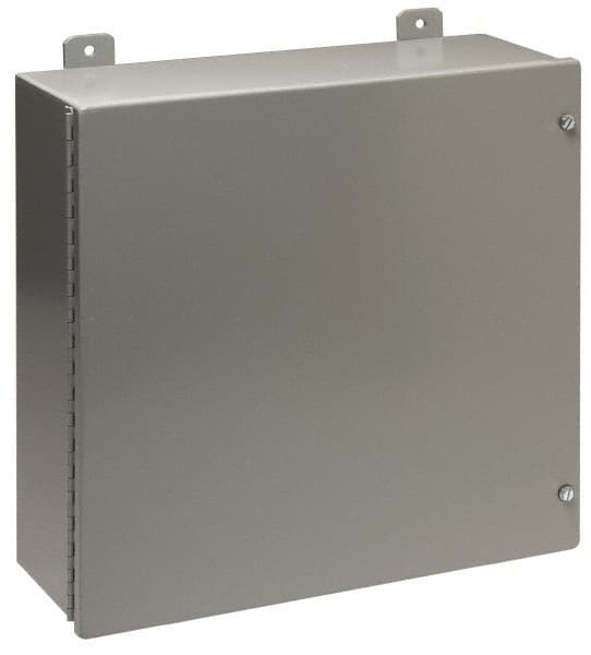 Cooper B-Line - Steel Standard Enclosure Hinge Flat Cover - NEMA 12, 13, 20" Wide x 24" High x 7" Deep, Dirt-tight & Dust-tight - Americas Industrial Supply