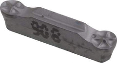 Iscar - 318159GRIP Y Grade IC908, 3.18mm Cutting Width Carbide Grooving Insert - 1.5mm Max Depth of Cut, Neutral, TiAlN Finish - Americas Industrial Supply