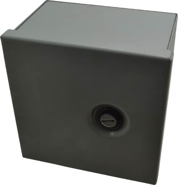 Cooper B-Line - Steel Standard Enclosure Hinge Flat Cover - NEMA 1, 6" Wide x 6" High x 4" Deep - Americas Industrial Supply