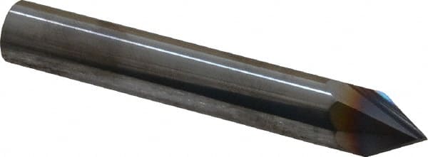 Niagara Cutter - 3/8" Diam 2 Flute Single End Solid Carbide Chamfer Mill - Americas Industrial Supply