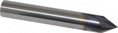 Niagara Cutter - 3/8" Diam 4 Flute Single End Solid Carbide Chamfer Mill - Americas Industrial Supply