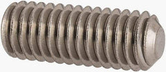 Value Collection - #10-32 UNF, 1/2" OAL, Flat Point Set Screw - Grade Austenitic A2 Stainless Steel, 3/32" Key - Americas Industrial Supply