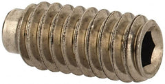 Value Collection - #8-32 UNC, 3/8" OAL, Half Dog Point Set Screw - Grade Austenitic A2 Stainless Steel, 5/64" Key - Americas Industrial Supply