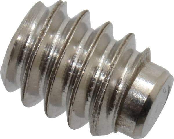 Value Collection - #10-24 UNC, 1/4" OAL, Half Dog Point Set Screw - Grade Austenitic A2 Stainless Steel, 3/32" Key - Americas Industrial Supply