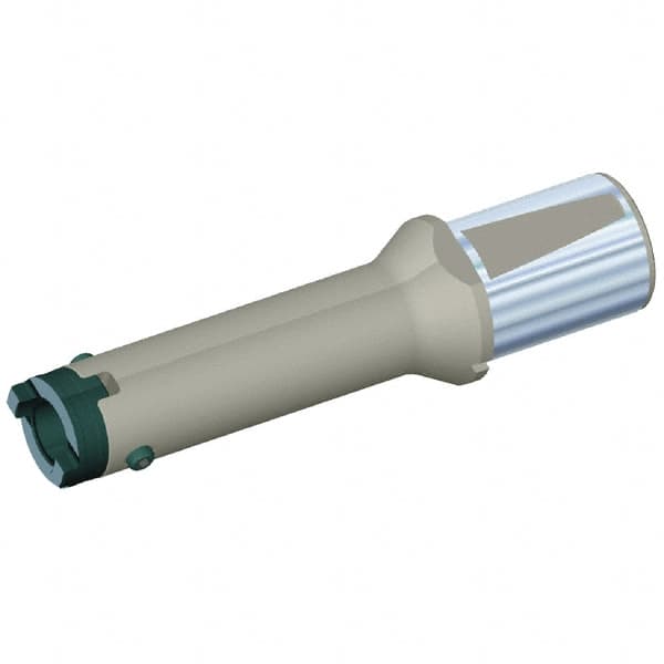 Kennametal - Series HTS, Head Connection 16, 32mm Shank Diam, Drill Body - 120mm Drill Body Length to Flange, 5.34 Toolholder, 32mm Nose Diam, 193mm OAL, 135mm Drill Body Length, Whistle Notch Shank, Through Coolant - Americas Industrial Supply
