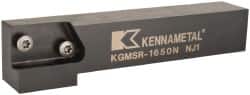 Kennametal - KGMS, Right Hand, Indexable Grooving Tool Holder - 25.4mm Shank Height, 25.4mm Shank Width, 139.9mm OAL - Americas Industrial Supply