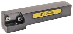 Kennametal - KGMS, Left Hand, Indexable Grooving Tool Holder - 25mm Shank Height, 25mm Shank Width, 138.75mm OAL - Americas Industrial Supply