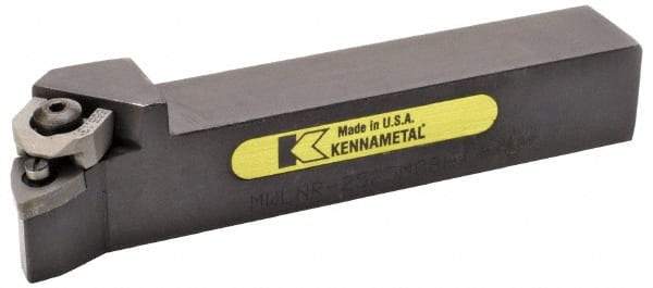 Kennametal - MWLN, Left Hand Cut, 5° Lead Angle, 25mm Shank Height x 25mm Shank Width, Negative Rake Indexable Turning Toolholder - 150mm OAL, WN..0804. Insert Compatibility, Series Wedgelock - Americas Industrial Supply