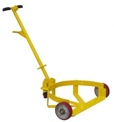 Vestil - 1,200 Lb Load Capacity, 30 & 55 Gal Drum Dolly - 28-1/8" Wide x 1/2" High, 3 Wheels - Americas Industrial Supply