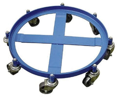 Vestil - 2,000 Lb Load Capacity, 55 Gal Drum Dolly - 4" High, 8 Wheels - Americas Industrial Supply
