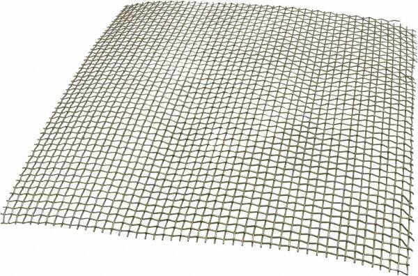 Value Collection - 18 Gage, 0.047 Inch Wire Diameter, 4 x 4 Mesh per Linear Inch, Stainless Steel, Wire Cloth - 0.203 Inch Opening Width, 12 Inch Wide x 12 Inch Stock Length - Americas Industrial Supply