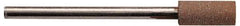 Made in USA - 3/8" Head Diam x 1/2" Head Thickness CBN Grinding Pin - 1/4" Shank Diam x 1-3/4" Shank Length - Americas Industrial Supply