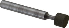 Made in USA - 3/8" Head Diam x 1/4" Head Thickness Diamond (Abrasive) Grinding Pin - 1/4" Shank Diam x 1-3/4" Shank Length - Americas Industrial Supply