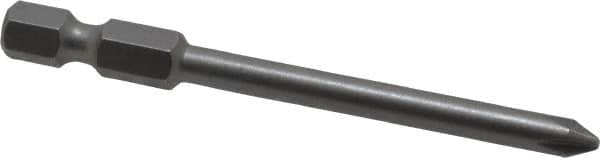 Wera - #1 Phillips Screwdriver Bit - 1/4" Drive, 2-3/4" OAL - Americas Industrial Supply