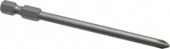 Wera - #1 Phillips Screwdriver Bit - 1/4" Drive, 3-1/2" OAL - Americas Industrial Supply