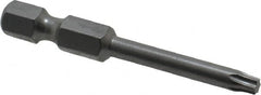 Wera - T15 Torx Bit - 1/4" Hex Drive, 2" OAL - Americas Industrial Supply