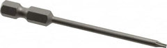 Wera - T6 Torx Bit - 1/4" Hex Drive, 2-3/4" OAL - Americas Industrial Supply