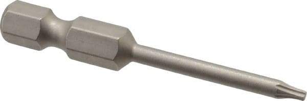 Wera - T6 Torx Bit - 1/4" Hex Drive, 2" OAL - Americas Industrial Supply