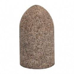 Grier Abrasives - Type 16, 1-1/2" Max Diam, 2-1/2" Head Thickness, 24 Grit Cone - Aluminum Oxide, Very Coarse Grade, 5/8-11 Shank Thread - Americas Industrial Supply