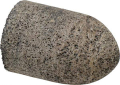 Grier Abrasives - Type 16, 2" Max Diam, 3" Head Thickness, 16 Grit Cone - Aluminum Oxide, Very Coarse Grade, 5/8-11 Shank Thread - Americas Industrial Supply