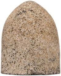 Grier Abrasives - Type 16, 2-3/4" Max Diam, 3-1/2" Head Thickness, 16 Grit Cone - Aluminum Oxide, Very Coarse Grade, 5/8-11 Shank Thread - Americas Industrial Supply