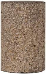 Grier Abrasives - Type 18, 1-1/2" Max Diam, 2-1/2" Head Thickness, 16 Grit Square Tip Plug - Aluminum Oxide, Very Coarse Grade, 3/8-24 Shank Thread - Americas Industrial Supply