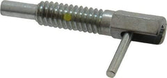 Gibraltar - 1/4-20, 0.8" Thread Length, 0.16" Plunger Diam, 0.5 Lb Init to 2.5 Lb Final End Force, Steel Locking L Handle Plunger - 1-1/4" Body Length, 0.8" Length Under Head, Locking Element, 0.38" Plunger Projection - Americas Industrial Supply