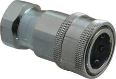 Parker - 1/2 NPTF Steel Hydraulic Hose Female Pipe Thread Coupler - 4,000 psi - Americas Industrial Supply