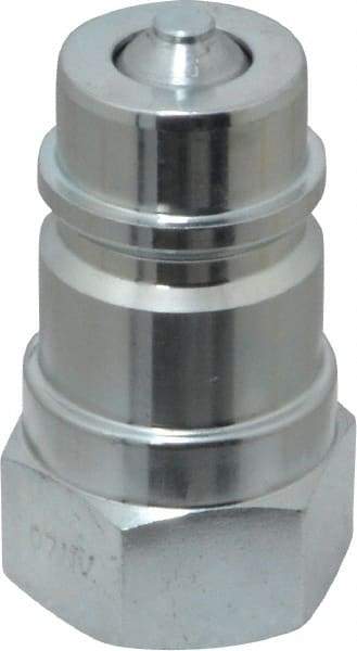 Parker - 1/2 NPTF Steel Hydraulic Hose Female Pipe Thread Nipple - 4,000 psi - Americas Industrial Supply