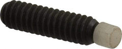 Gibraltar - 1/4-20, 1" OAL, Alloy Steel, Swivel Pad - Delrin Pad, Black Oxide Finish, 0.185" Pad Diam, 27/32" Thread Length, 7.5° Swivel Angle, 1/8" Hex Key - Americas Industrial Supply