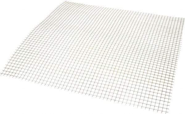 Value Collection - 21 Gage, 0.032 Inch Wire Diameter, 4 x 4 Mesh per Linear Inch, Stainless Steel, Welded Fabric Wire Cloth - 0.218 Inch Opening Width, 12 Inch Wide x 12 Inch Stock Length - Americas Industrial Supply